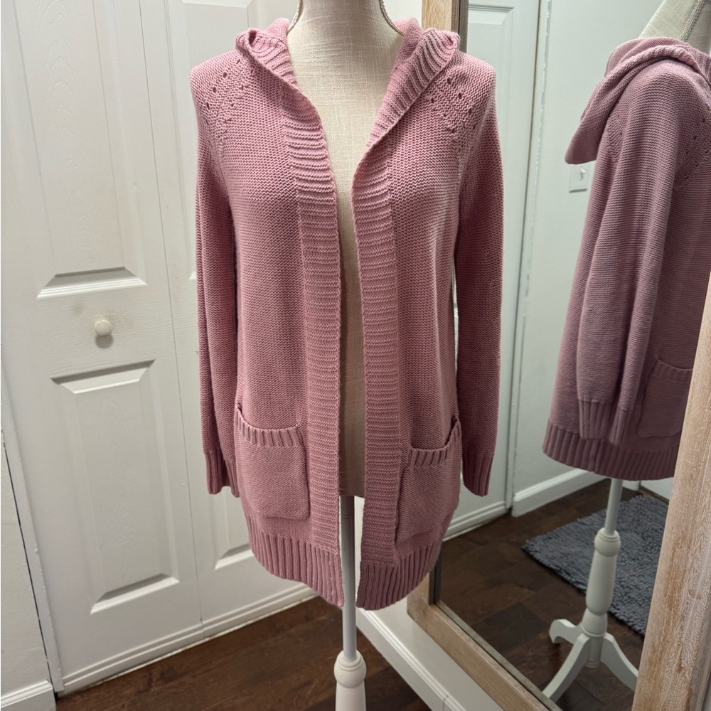 Pink Hooded Women's Sweater
